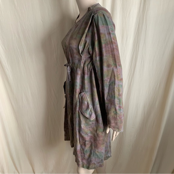 Isabel Marant Etoile earth toned tie dye linen viscose dress - Picture 7 of 16